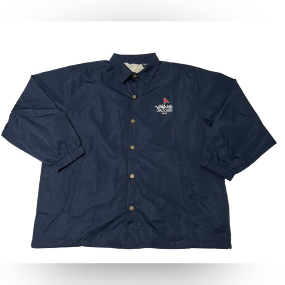 Karl Jacobs 'MGC' official Staff Windbreaker mini golf club jacket navy size 2XL